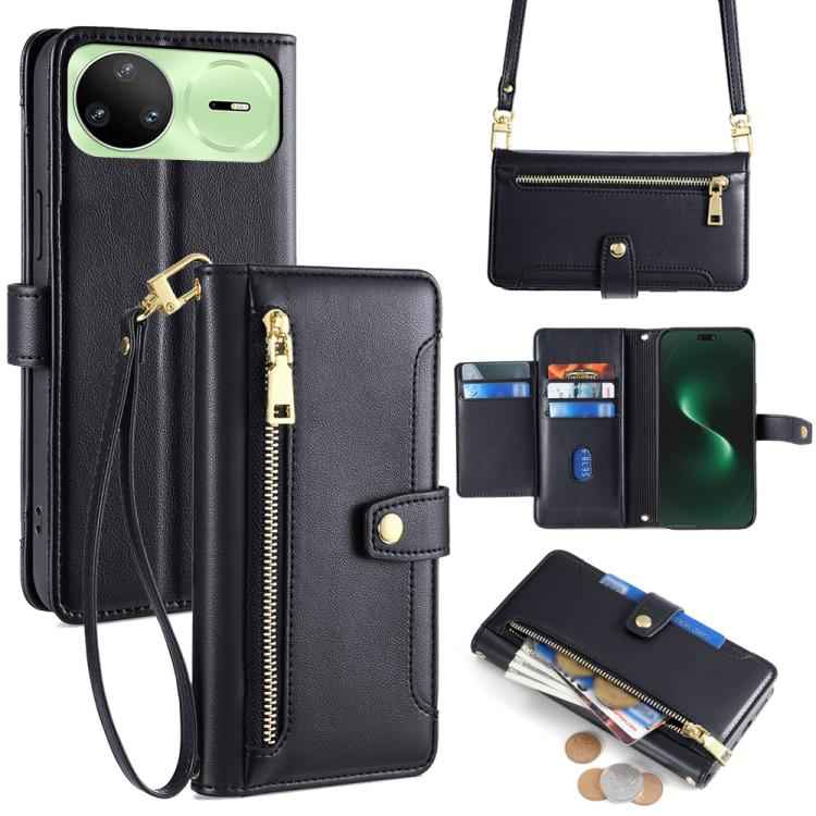 Sheep Texture Cross-body Zipper Wallet Leather Phone Case, For Huawei nova 15 Ultra, For Huawei nova 15 Pro, For Huawei nova 15, For Huawei Mate 80 Pro Max 5G, For Huawei Mate 80 5G, For Huawei Maimang 40 5G, For Huawei Pura 80 5G                      ...