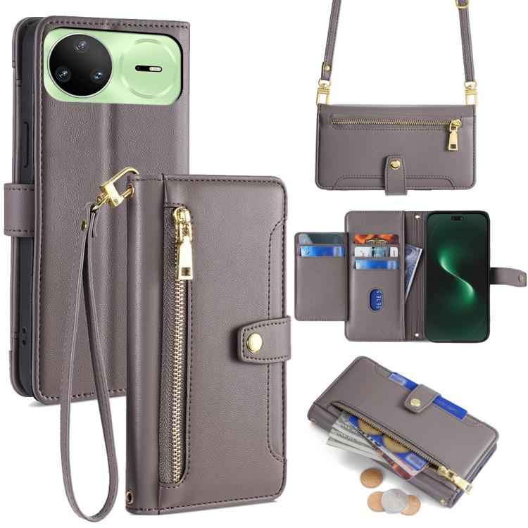 Sheep Texture Cross-body Zipper Wallet Leather Phone Case, For Huawei nova 15 Ultra, For Huawei nova 15 Pro, For Huawei nova 15, For Huawei Mate 80 Pro Max 5G, For Huawei Mate 80 5G, For Huawei Maimang 40 5G, For Huawei Pura 80 5G                      ...