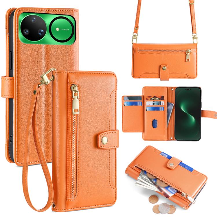 Sheep Texture Cross-body Zipper Wallet Leather Phone Case, For Huawei Enjoy 90 Pro Max 5G, For Huawei Enjoy 90 Plus 5G, For Huawei nova 15 Ultra, For Huawei nova 15 Pro, For Huawei nova 15, For Huawei Mate 80 Pro Max 5G, For Huawei Mate 80 5G          ...