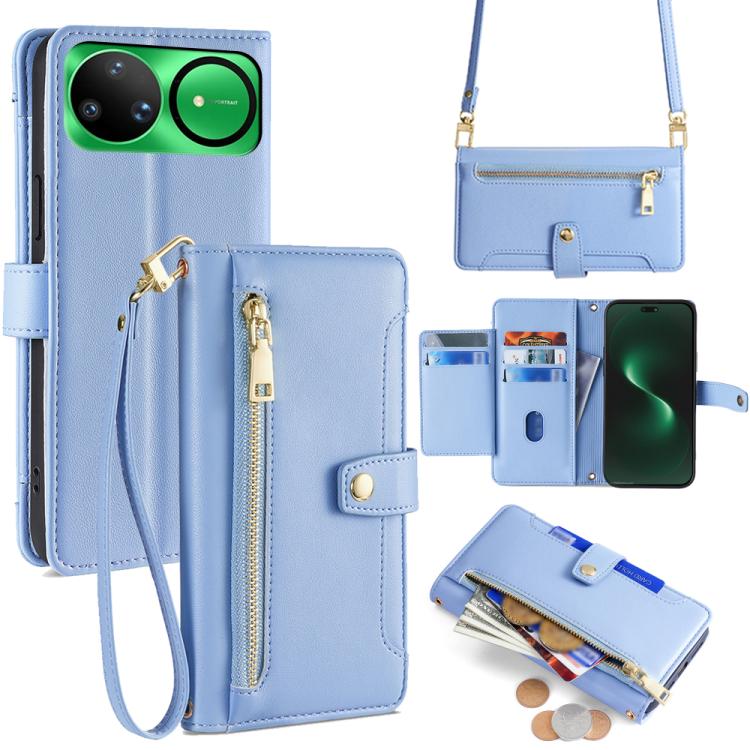 Sheep Texture Cross-body Zipper Wallet Leather Phone Case, For Huawei Enjoy 90 Pro Max 5G, For Huawei Enjoy 90 Plus 5G, For Huawei nova 15 Ultra, For Huawei nova 15 Pro, For Huawei nova 15, For Huawei Mate 80 Pro Max 5G, For Huawei Mate 80 5G          ...