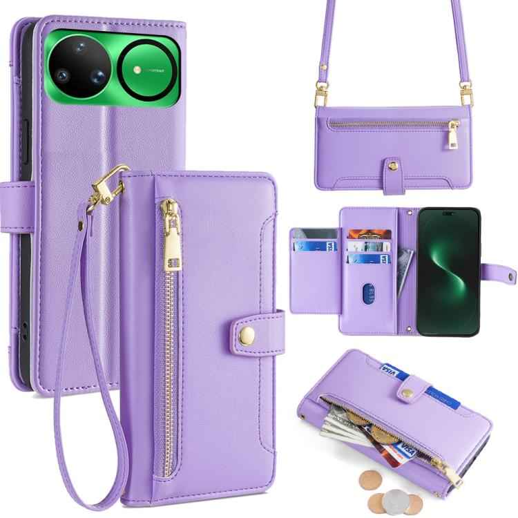 Sheep Texture Cross-body Zipper Wallet Leather Phone Case, For Huawei nova 15 Ultra, For Huawei nova 15 Pro, For Huawei nova 15, For Huawei Mate 80 Pro Max 5G, For Huawei Mate 80 5G, For Huawei Maimang 40 5G, For Huawei Pura 80 5G                      ...