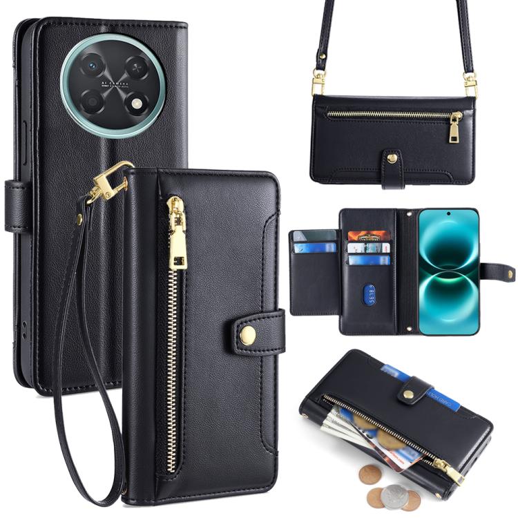 Sheep Texture Cross-body Zipper Wallet Leather Phone Case, For Huawei Enjoy 90 Pro Max 5G, For Huawei Enjoy 90 Plus 5G, For Huawei nova 15 Ultra, For Huawei nova 15 Pro, For Huawei nova 15, For Huawei Mate 80 Pro Max 5G, For Huawei Mate 80 5G          ...