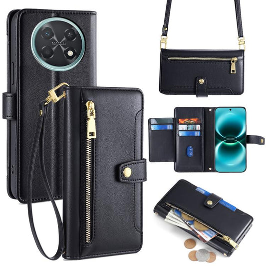 Sheep Texture Cross-body Zipper Wallet Leather Phone Case, For Huawei Enjoy 90 Pro Max 5G, For Huawei Enjoy 90 Plus 5G, For Huawei nova 15 Ultra, For Huawei nova 15 Pro, For Huawei nova 15, For Huawei Mate 80 Pro Max 5G, For Huawei Mate 80 5G          ...