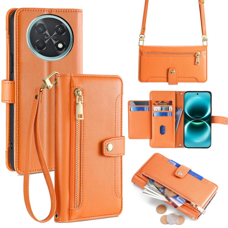 Sheep Texture Cross-body Zipper Wallet Leather Phone Case, For Huawei Enjoy 90 Pro Max 5G, For Huawei Enjoy 90 Plus 5G, For Huawei nova 15 Ultra, For Huawei nova 15 Pro, For Huawei nova 15, For Huawei Mate 80 Pro Max 5G, For Huawei Mate 80 5G          ...
