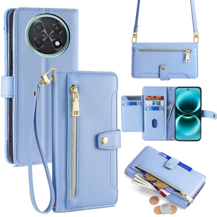 Sheep Texture Cross-body Zipper Wallet Leather Phone Case, For Huawei Enjoy 90 Pro Max 5G, For Huawei Enjoy 90 Plus 5G, For Huawei nova 15 Ultra, For Huawei nova 15 Pro, For Huawei nova 15, For Huawei Mate 80 Pro Max 5G, For Huawei Mate 80 5G          ...