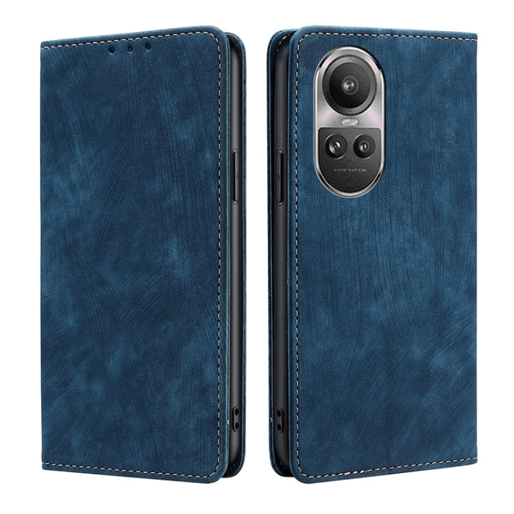 RFID Anti-theft Brush Magnetic Leather Phone Case, For OPPO A38 4G / A18 4G, For OPPO A2 Pro 5G, For OPPO A58 4G, For OPPO Reno10 5G / Reno10 Pro 5G Global, For OPPO A78 4G, For OPPO Reno10 Pro+ 5G, For OPPO A1 5G, For OPPO A79 5G