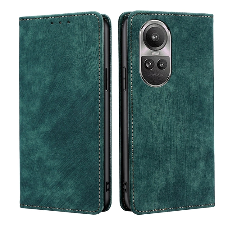 RFID Anti-theft Brush Magnetic Leather Phone Case, For OPPO A38 4G / A18 4G, For OPPO A2 Pro 5G, For OPPO A58 4G, For OPPO Reno10 5G / Reno10 Pro 5G Global, For OPPO A78 4G, For OPPO Reno10 Pro+ 5G, For OPPO A1 5G, For OPPO A79 5G