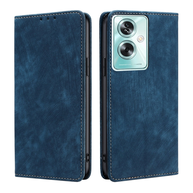 RFID Anti-theft Brush Magnetic Leather Phone Case, For OPPO Reno10 5G / Reno10 Pro 5G Global, For OPPO A78 4G, For OPPO Reno10 Pro+ 5G, For OPPO A1 5G, For OPPO A79 5G