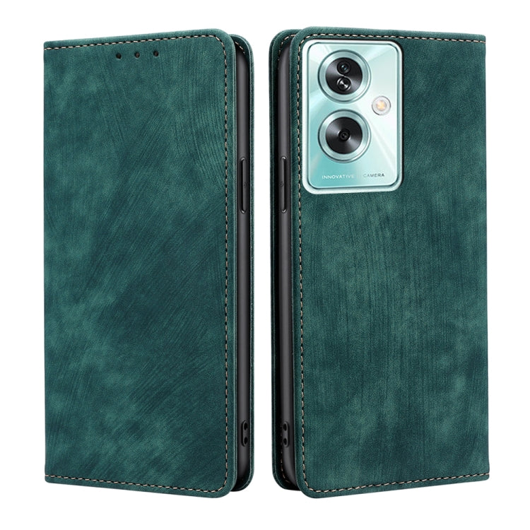 RFID Anti-theft Brush Magnetic Leather Phone Case, For OPPO Reno10 5G / Reno10 Pro 5G Global, For OPPO A78 4G, For OPPO Reno10 Pro+ 5G, For OPPO A1 5G, For OPPO A79 5G