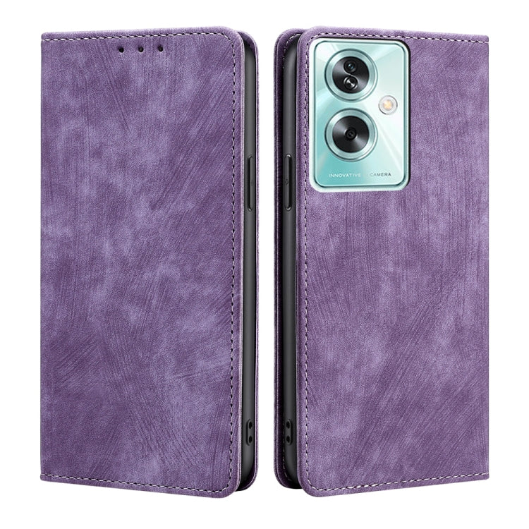 RFID Anti-theft Brush Magnetic Leather Phone Case, For OPPO Reno10 5G / Reno10 Pro 5G Global, For OPPO A78 4G, For OPPO Reno10 Pro+ 5G, For OPPO A1 5G, For OPPO A79 5G