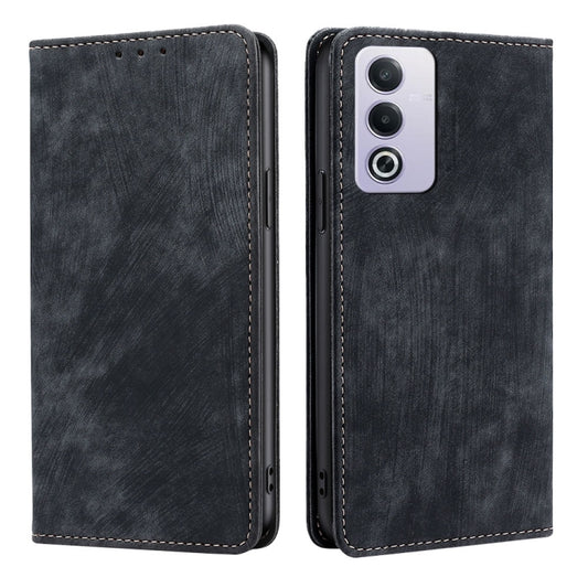 RFID Anti-theft Brush Magnetic Leather Phone Case, For OPPO A3 Pro 5G India, For OPPO Reno12 5G Global, For OPPO A60 4G Global, For OPPO Reno11 F 5G, For OPPO Find X7 5G, For OPPO Find X7 Ultra 5G, For OPPO A38 4G / A18 4G, For OPPO A2 Pro 5G          ...