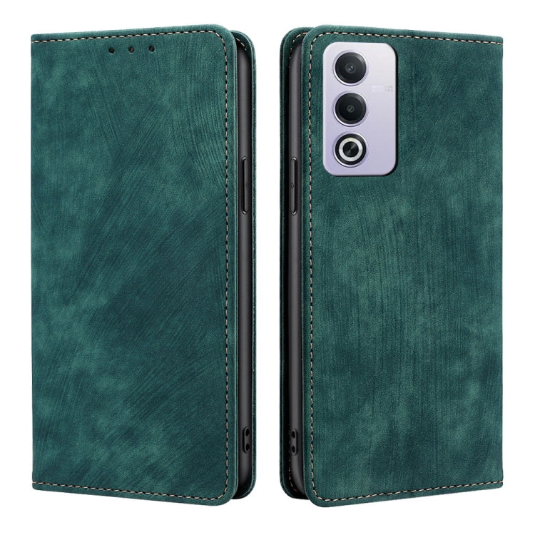 RFID Anti-theft Brush Magnetic Leather Phone Case, For OPPO Reno13 F 5G / 4G, For OPPO A3 5G India, For OPPO Reno12 F 5G, For OPPO A3 Pro 5G India, For OPPO Reno12 5G Global, For OPPO A60 4G Global, For OPPO Reno11 F 5G, For OPPO Find X7 5G            ...