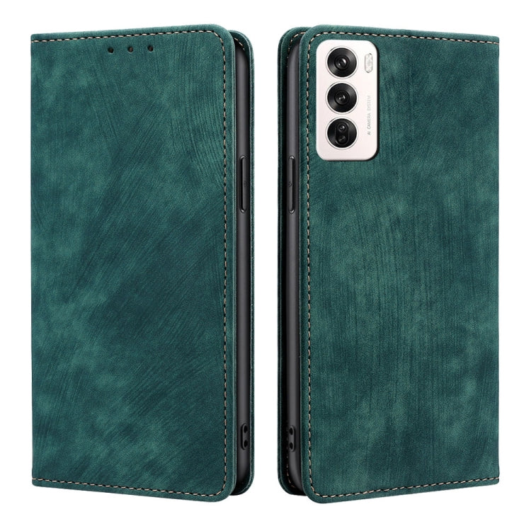 RFID Anti-theft Brush Magnetic Leather Phone Case, For OPPO Reno13 F 5G / 4G, For OPPO A3 5G India, For OPPO Reno12 F 5G, For OPPO A3 Pro 5G India, For OPPO Reno12 5G Global, For OPPO A60 4G Global, For OPPO Reno11 F 5G, For OPPO Find X7 5G            ...