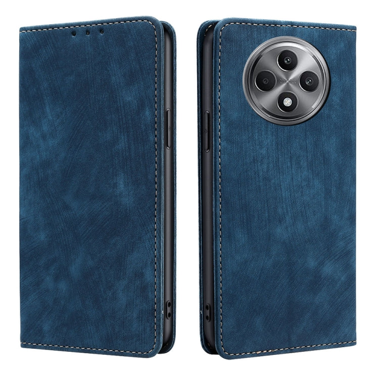 RFID Anti-theft Brush Magnetic Leather Phone Case, For OPPO Reno13 F 5G / 4G, For OPPO A3 5G India, For OPPO Reno12 F 5G, For OPPO A3 Pro 5G India, For OPPO Reno12 5G Global, For OPPO A60 4G Global, For OPPO Reno11 F 5G, For OPPO Find X7 5G            ...