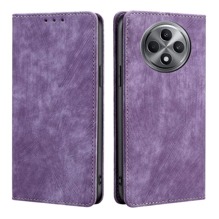 RFID Anti-theft Brush Magnetic Leather Phone Case, For OPPO Reno13 F 5G / 4G, For OPPO A3 5G India, For OPPO Reno12 F 5G, For OPPO A3 Pro 5G India, For OPPO Reno12 5G Global, For OPPO A60 4G Global, For OPPO Reno11 F 5G, For OPPO Find X7 5G            ...