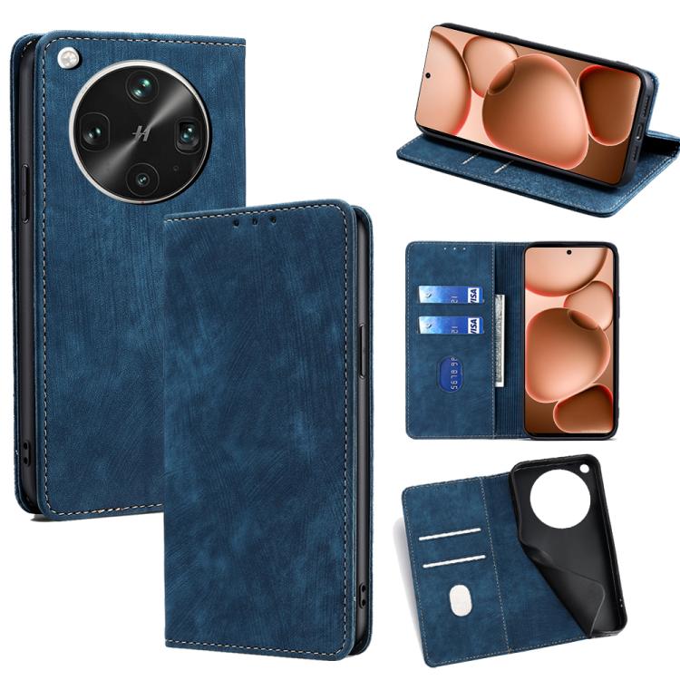 RFID Anti-theft Brush Magnetic Leather Phone Case, For OPPO K13 Turbo Pro 5G, For OPPO Reno14 F 5G, For OPPO A5x 5G Global, For OPPO A5 5G 2025 Global, For OPPO Find X8s+ 5G, For OPPO Find X8s 5G, For OPPO Find X8 Ultra 5G, For OPPO F29 5G Global      ...