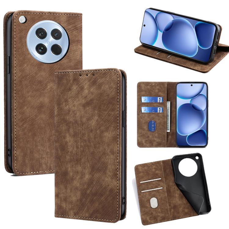 RFID Anti-theft Brush Magnetic Leather Phone Case, For OPPO K13 Turbo Pro 5G, For OPPO Reno14 F 5G, For OPPO A5x 5G Global, For OPPO A5 5G 2025 Global, For OPPO Find X8s+ 5G, For OPPO Find X8s 5G, For OPPO Find X8 Ultra 5G, For OPPO F29 5G Global      ...
