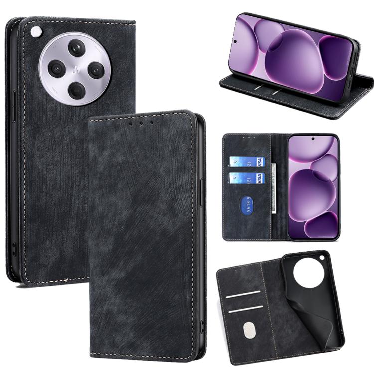 RFID Anti-theft Brush Magnetic Leather Phone Case, For OPPO K13 Turbo Pro 5G, For OPPO Reno14 F 5G, For OPPO A5x 5G Global, For OPPO A5 5G 2025 Global, For OPPO Find X8s+ 5G, For OPPO Find X8s 5G, For OPPO Find X8 Ultra 5G, For OPPO F29 5G Global      ...