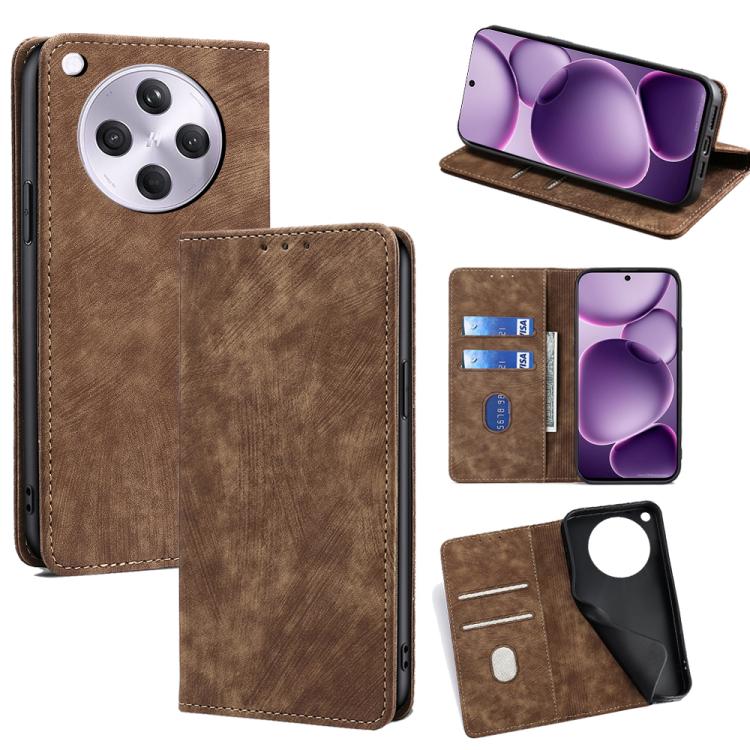 RFID Anti-theft Brush Magnetic Leather Phone Case, For OPPO K13 Turbo Pro 5G, For OPPO Reno14 F 5G, For OPPO A5x 5G Global, For OPPO A5 5G 2025 Global, For OPPO Find X8s+ 5G, For OPPO Find X8s 5G, For OPPO Find X8 Ultra 5G, For OPPO F29 5G Global      ...