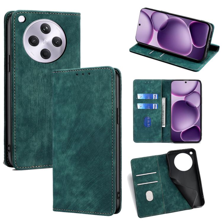 RFID Anti-theft Brush Magnetic Leather Phone Case, For OPPO K13 Turbo Pro 5G, For OPPO Reno14 F 5G, For OPPO A5x 5G Global, For OPPO A5 5G 2025 Global, For OPPO Find X8s+ 5G, For OPPO Find X8s 5G, For OPPO Find X8 Ultra 5G, For OPPO F29 5G Global      ...