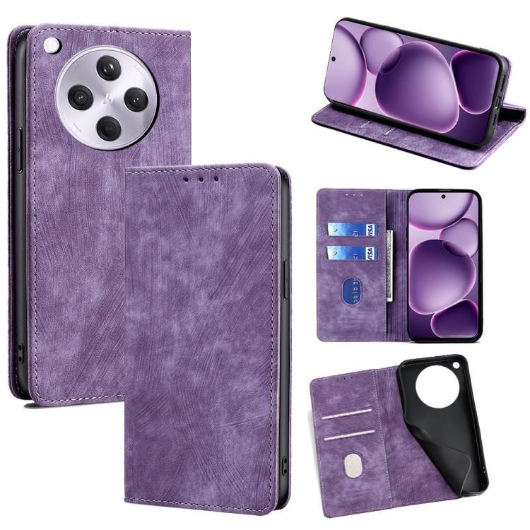 RFID Anti-theft Brush Magnetic Leather Phone Case, For OPPO K13 Turbo Pro 5G, For OPPO Reno14 F 5G, For OPPO A5x 5G Global, For OPPO A5 5G 2025 Global, For OPPO Find X8s+ 5G, For OPPO Find X8s 5G, For OPPO Find X8 Ultra 5G, For OPPO F29 5G Global      ...