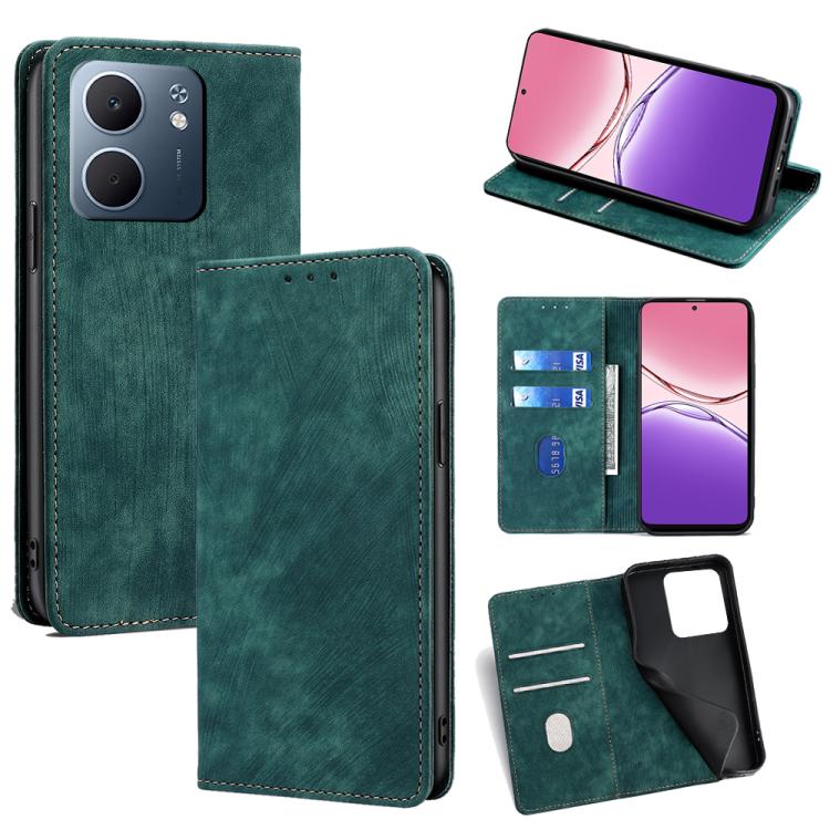 RFID Anti-theft Brush Magnetic Leather Phone Case, For OPPO K13 Turbo Pro 5G, For OPPO Reno14 F 5G, For OPPO A5x 5G Global, For OPPO A5 5G 2025 Global, For OPPO Find X8s+ 5G, For OPPO Find X8s 5G, For OPPO Find X8 Ultra 5G, For OPPO F29 5G Global      ...