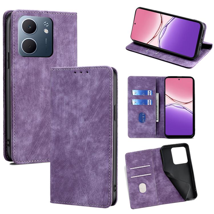 RFID Anti-theft Brush Magnetic Leather Phone Case, For OPPO K13 Turbo Pro 5G, For OPPO Reno14 F 5G, For OPPO A5x 5G Global, For OPPO A5 5G 2025 Global, For OPPO Find X8s+ 5G, For OPPO Find X8s 5G, For OPPO Find X8 Ultra 5G, For OPPO F29 5G Global      ...