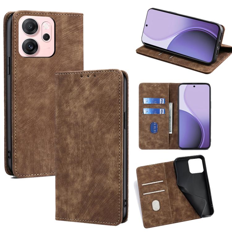 RFID Anti-theft Brush Magnetic Leather Phone Case, For OPPO K13 Turbo Pro 5G, For OPPO Reno14 F 5G, For OPPO A5x 5G Global, For OPPO A5 5G 2025 Global, For OPPO Find X8s+ 5G, For OPPO Find X8s 5G, For OPPO Find X8 Ultra 5G, For OPPO F29 5G Global      ...