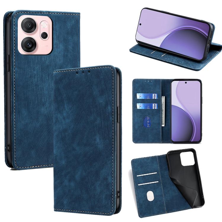 RFID Anti-theft Brush Magnetic Leather Phone Case, For OPPO K13 Turbo Pro 5G, For OPPO Reno14 F 5G, For OPPO A5x 5G Global, For OPPO A5 5G 2025 Global, For OPPO Find X8s+ 5G, For OPPO Find X8s 5G, For OPPO Find X8 Ultra 5G, For OPPO F29 5G Global      ...