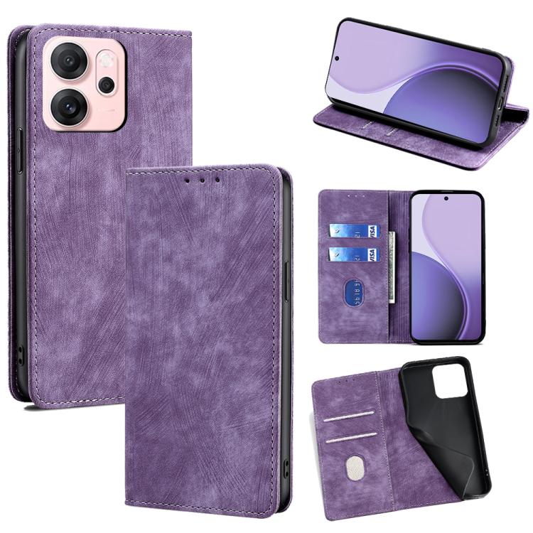 RFID Anti-theft Brush Magnetic Leather Phone Case, For OPPO K13 Turbo Pro 5G, For OPPO Reno14 F 5G, For OPPO A5x 5G Global, For OPPO A5 5G 2025 Global, For OPPO Find X8s+ 5G, For OPPO Find X8s 5G, For OPPO Find X8 Ultra 5G, For OPPO F29 5G Global      ...