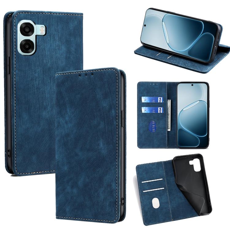 RFID Anti-theft Brush Magnetic Leather Phone Case, For OPPO Reno15 F 5G, For OPPO A6x 4G Global, For OPPO Reno15 5G Global, For OPPO Find X9 5G, For OPPO F31 5G, For OPPO Find X9 Pro 5G, For OPPO K13 Turbo Pro 5G, For OPPO Reno14 F 5G                  ...