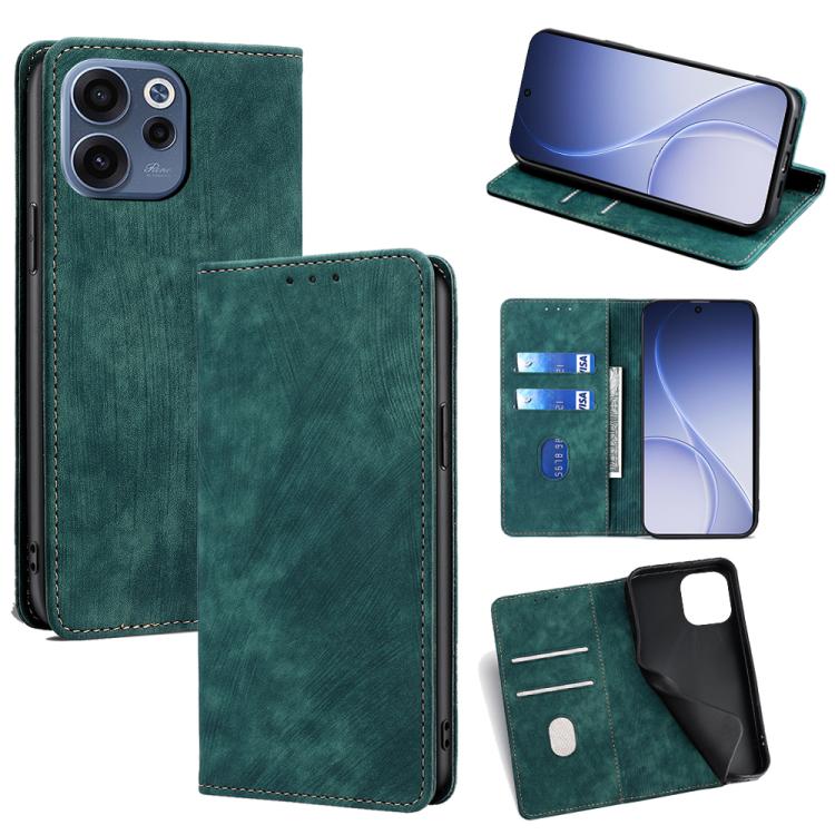 RFID Anti-theft Brush Magnetic Leather Phone Case, For OPPO Find X9s Pro 5G, For OPPO Find X9 Ultra 5G, For OPPO A6s 4G, For OPPO Reno15 F 5G, For OPPO A6x 4G Global, For OPPO Reno15 5G Global, For OPPO Find X9 5G, For OPPO F31 5G, For OPPO Find X9 Pro 5G