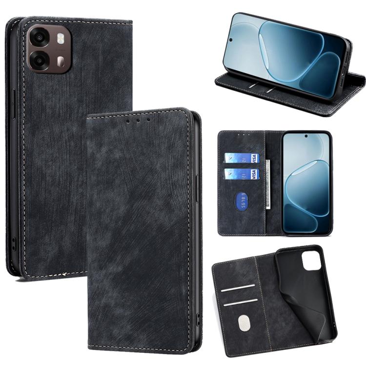 RFID Anti-theft Brush Magnetic Leather Phone Case, For OPPO Find X9s Pro 5G, For OPPO Find X9 Ultra 5G, For OPPO A6s 4G, For OPPO Reno15 F 5G, For OPPO A6x 4G Global, For OPPO Reno15 5G Global, For OPPO Find X9 5G, For OPPO F31 5G, For OPPO Find X9 Pro 5G