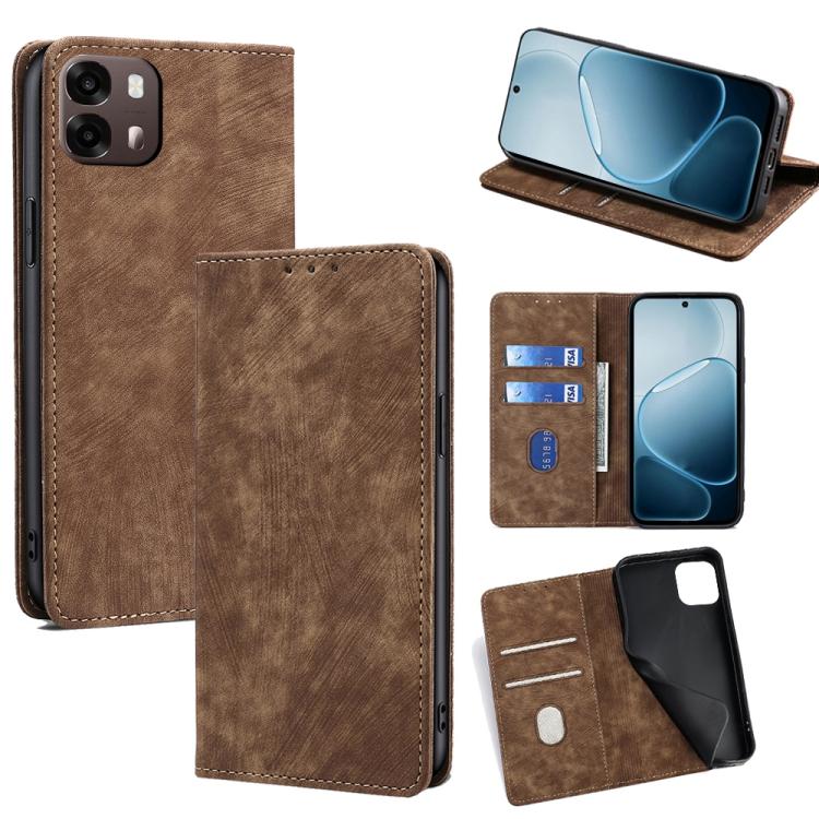 RFID Anti-theft Brush Magnetic Leather Phone Case, For OPPO Find X9s Pro 5G, For OPPO Find X9 Ultra 5G, For OPPO A6s 4G, For OPPO Reno15 F 5G, For OPPO A6x 4G Global, For OPPO Reno15 5G Global, For OPPO Find X9 5G, For OPPO F31 5G, For OPPO Find X9 Pro 5G