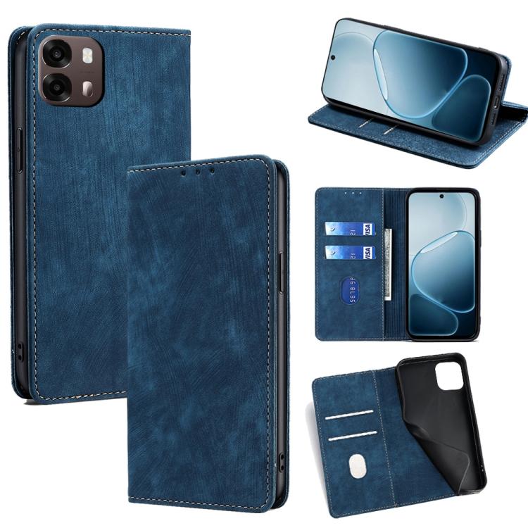RFID Anti-theft Brush Magnetic Leather Phone Case, For OPPO Find X9s Pro 5G, For OPPO Find X9 Ultra 5G, For OPPO A6s 4G, For OPPO Reno15 F 5G, For OPPO A6x 4G Global, For OPPO Reno15 5G Global, For OPPO Find X9 5G, For OPPO F31 5G, For OPPO Find X9 Pro 5G