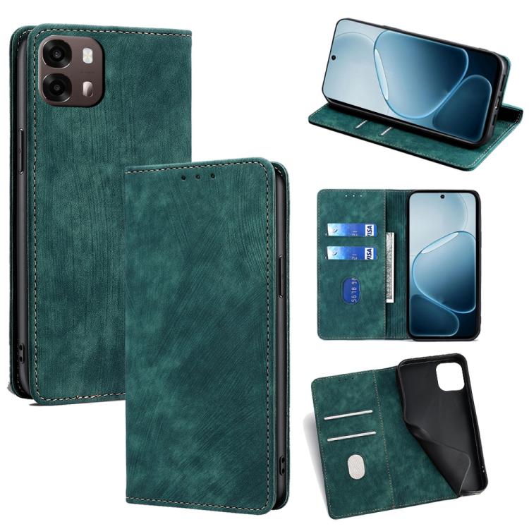 RFID Anti-theft Brush Magnetic Leather Phone Case, For OPPO Find X9s Pro 5G, For OPPO Find X9 Ultra 5G, For OPPO A6s 4G, For OPPO Reno15 F 5G, For OPPO A6x 4G Global, For OPPO Reno15 5G Global, For OPPO Find X9 5G, For OPPO F31 5G, For OPPO Find X9 Pro 5G