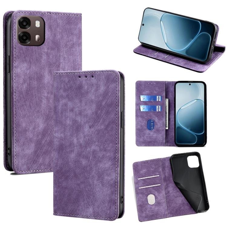 RFID Anti-theft Brush Magnetic Leather Phone Case, For OPPO Find X9s Pro 5G, For OPPO Find X9 Ultra 5G, For OPPO A6s 4G, For OPPO Reno15 F 5G, For OPPO A6x 4G Global, For OPPO Reno15 5G Global, For OPPO Find X9 5G, For OPPO F31 5G, For OPPO Find X9 Pro 5G