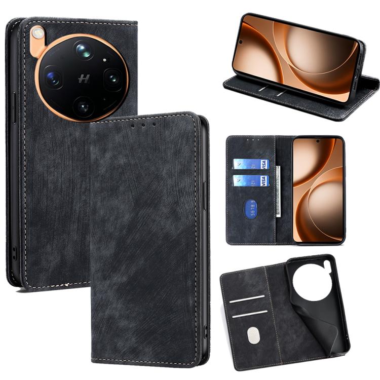 RFID Anti-theft Brush Magnetic Leather Phone Case, For OPPO Find X9s Pro 5G, For OPPO Find X9 Ultra 5G, For OPPO A6s 4G, For OPPO Reno15 F 5G, For OPPO A6x 4G Global, For OPPO Reno15 5G Global, For OPPO Find X9 5G, For OPPO F31 5G, For OPPO Find X9 Pro 5G