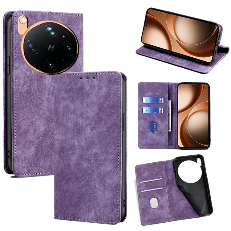 RFID Anti-theft Brush Magnetic Leather Phone Case, For OPPO Find X9s Pro 5G, For OPPO Find X9 Ultra 5G, For OPPO A6s 4G, For OPPO Reno15 F 5G, For OPPO A6x 4G Global, For OPPO Reno15 5G Global, For OPPO Find X9 5G, For OPPO F31 5G, For OPPO Find X9 Pro 5G