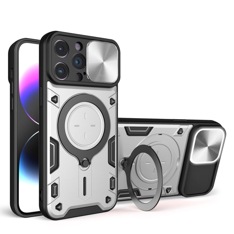CD Texture Sliding Camshield Magnetic Holder Phone Case, For iPhone 14, For iPhone 14 Pro, For iPhone 14 Pro Max, For iPhone 13 Pro Max, For iPhone 13 Pro, For iPhone 13, For iPhone 12, For iPhone 12 Pro Max
