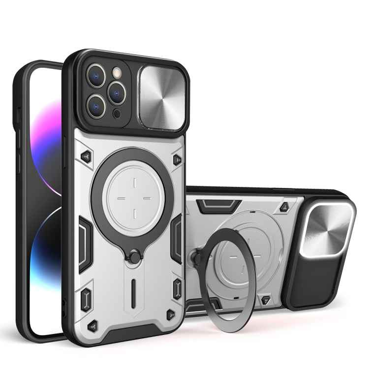 CD Texture Sliding Camshield Magnetic Holder Phone Case, For iPhone 14 Pro Max, For iPhone 13 Pro Max, For iPhone 13 Pro, For iPhone 13, For iPhone 12, For iPhone 12 Pro Max, For iPhone 12 Pro, For iPhone 11 Pro Max