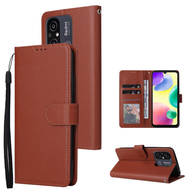Multifunctional 3 Card Slots Leather Phone Case