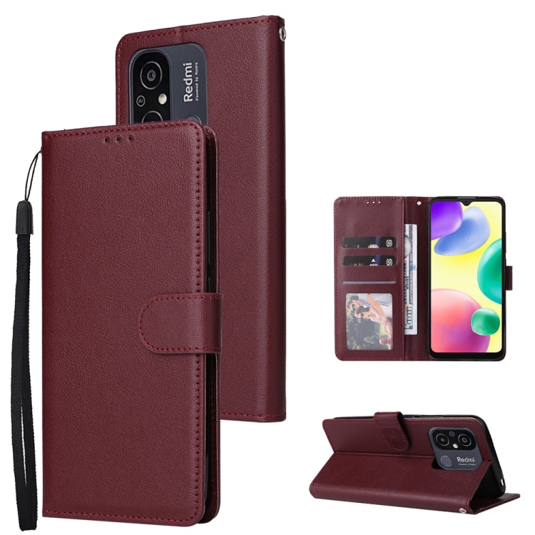 Multifunctional 3 Card Slots Leather Phone Case