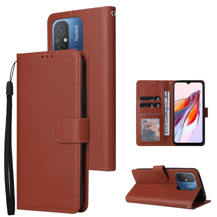 Multifunctional 3 Card Slots Leather Phone Case