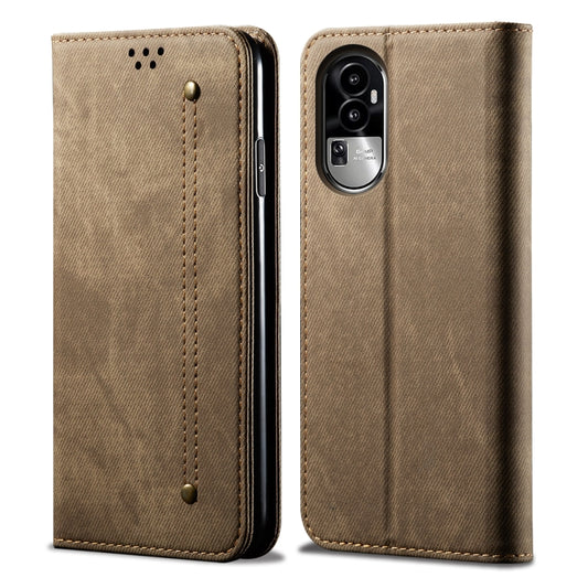 Denim Texture Casual Style Horizontal Flip Leather Case