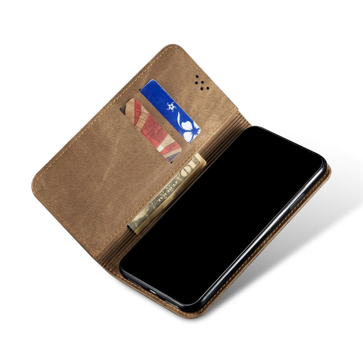 Denim Texture Casual Style Horizontal Flip Leather Case