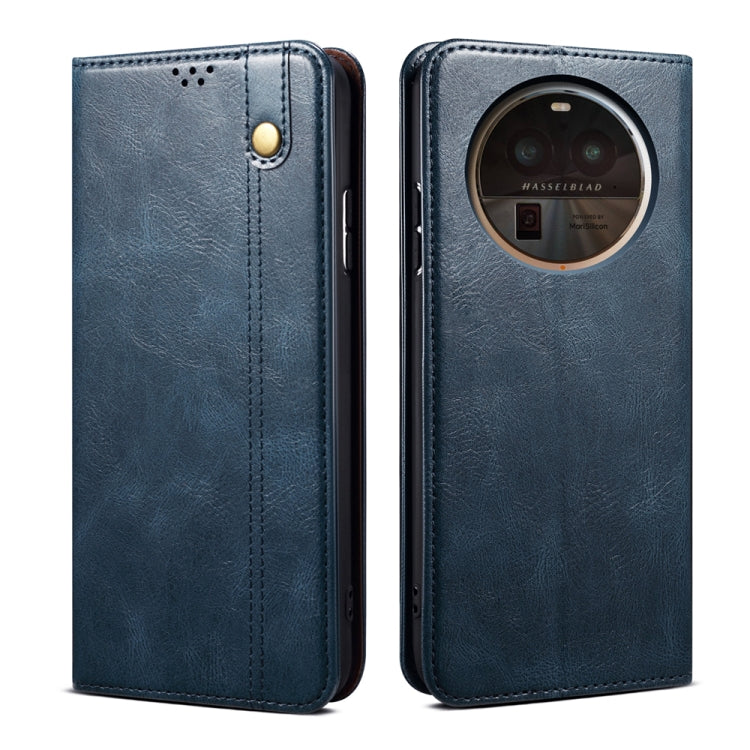 Oil Wax Crazy Horse Texture Leather Phone Case