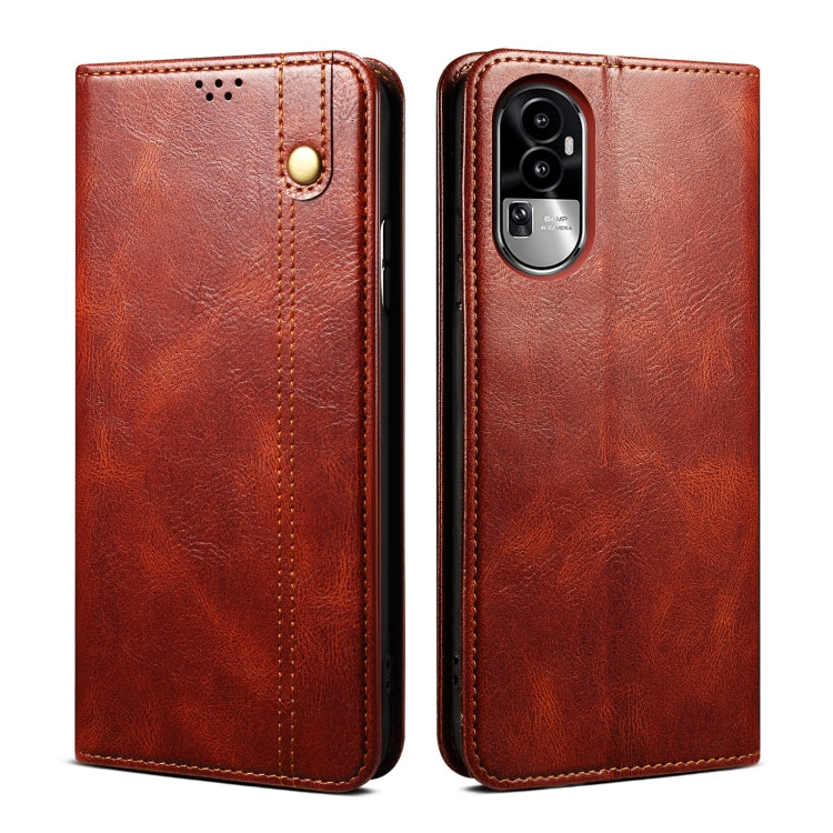 Oil Wax Crazy Horse Texture Leather Phone Case