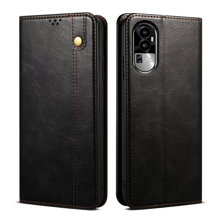 Oil Wax Crazy Horse Texture Leather Phone Case