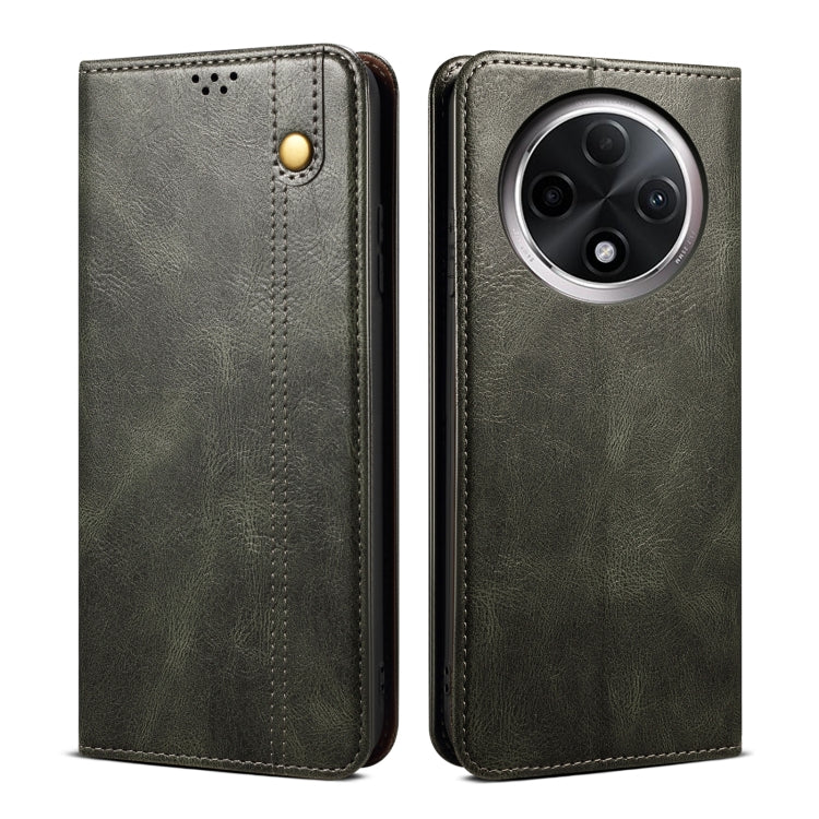 Oil Wax Crazy Horse Texture Leather Phone Case